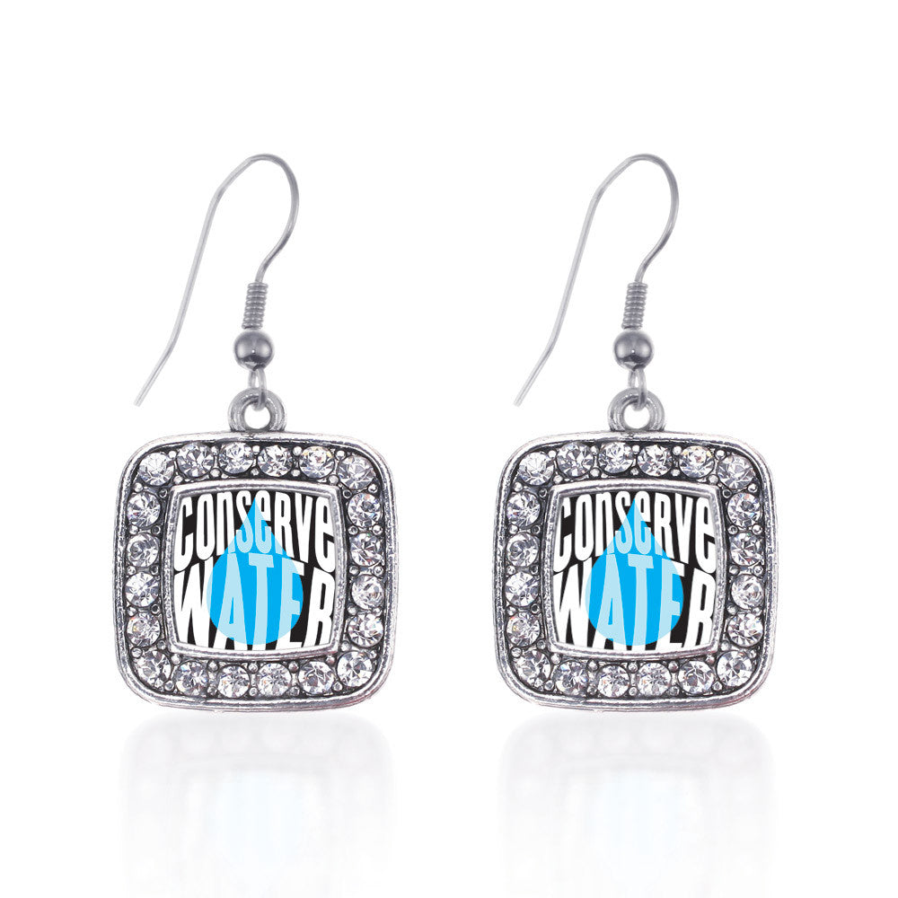 Conserve Water Square Charm