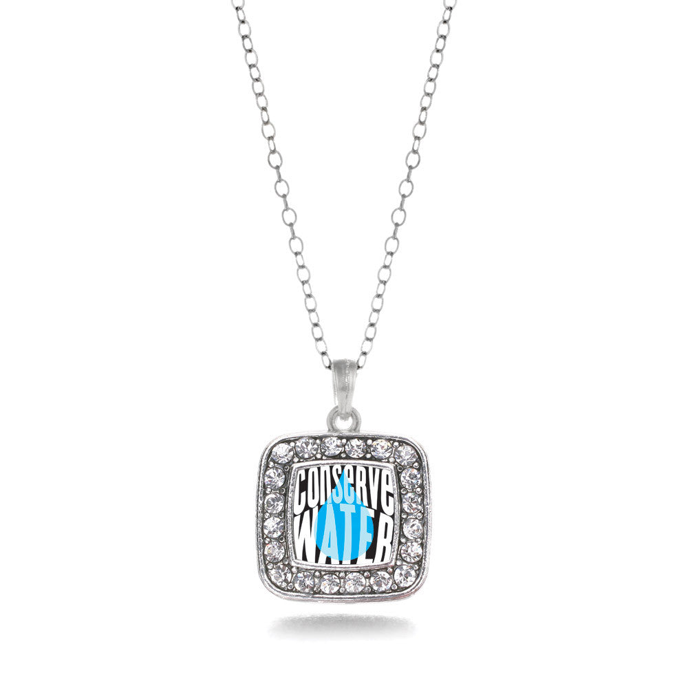 Conserve Water Square Charm