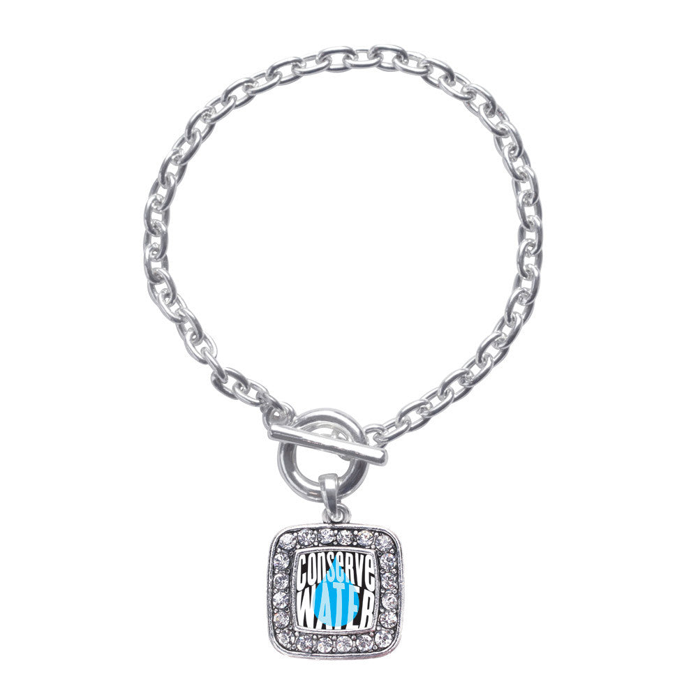 Conserve Water Square Charm