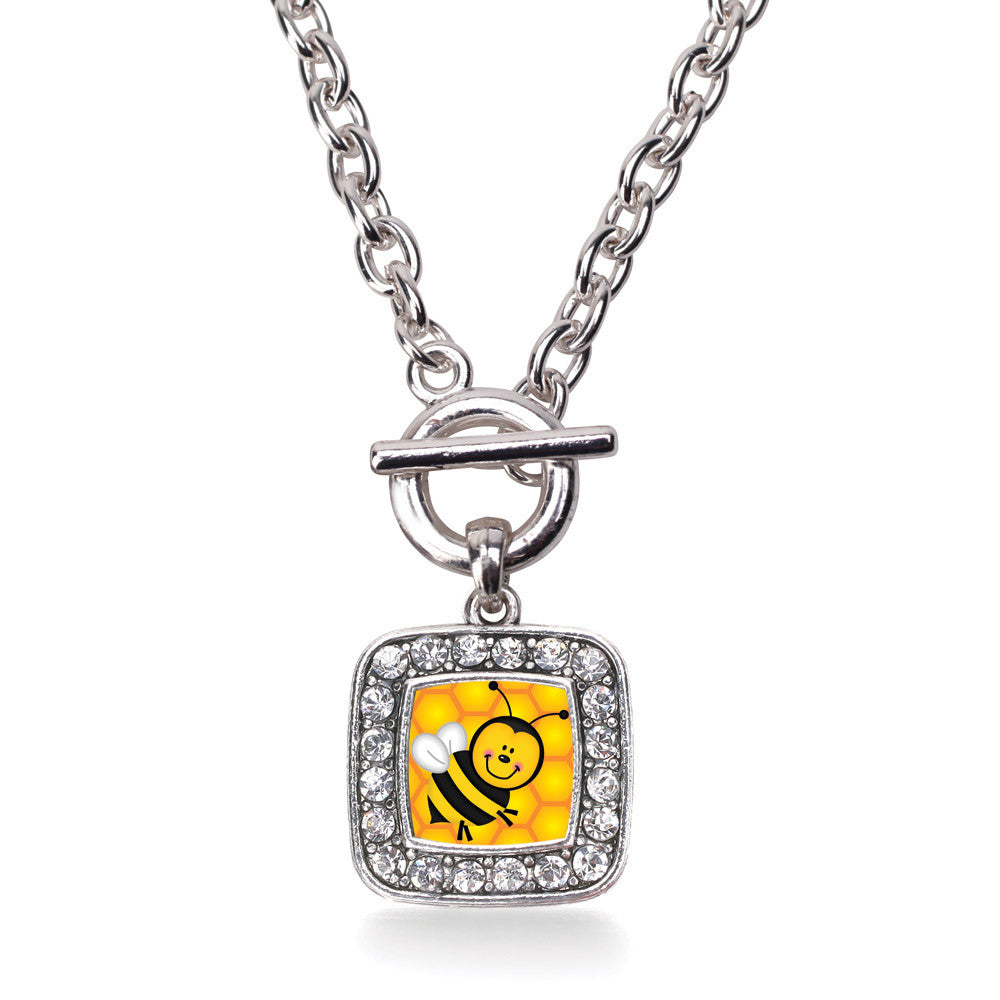 Honey Bee Square Charm