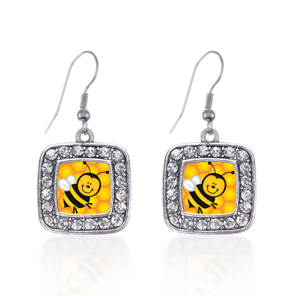 Honey Bee Square Charm