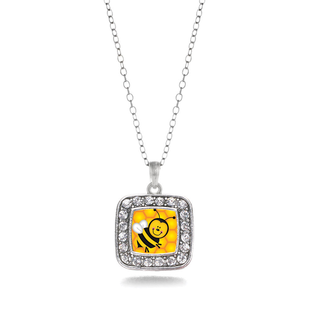 Honey Bee Square Charm