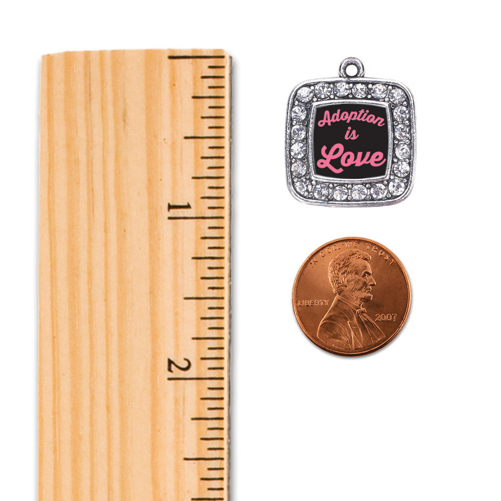 Adoption Is Love Square Charm