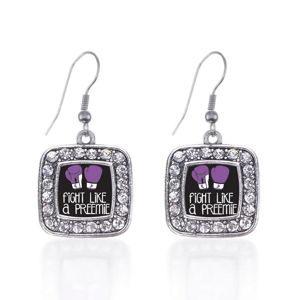 Fight Like A Preemie Square Charm