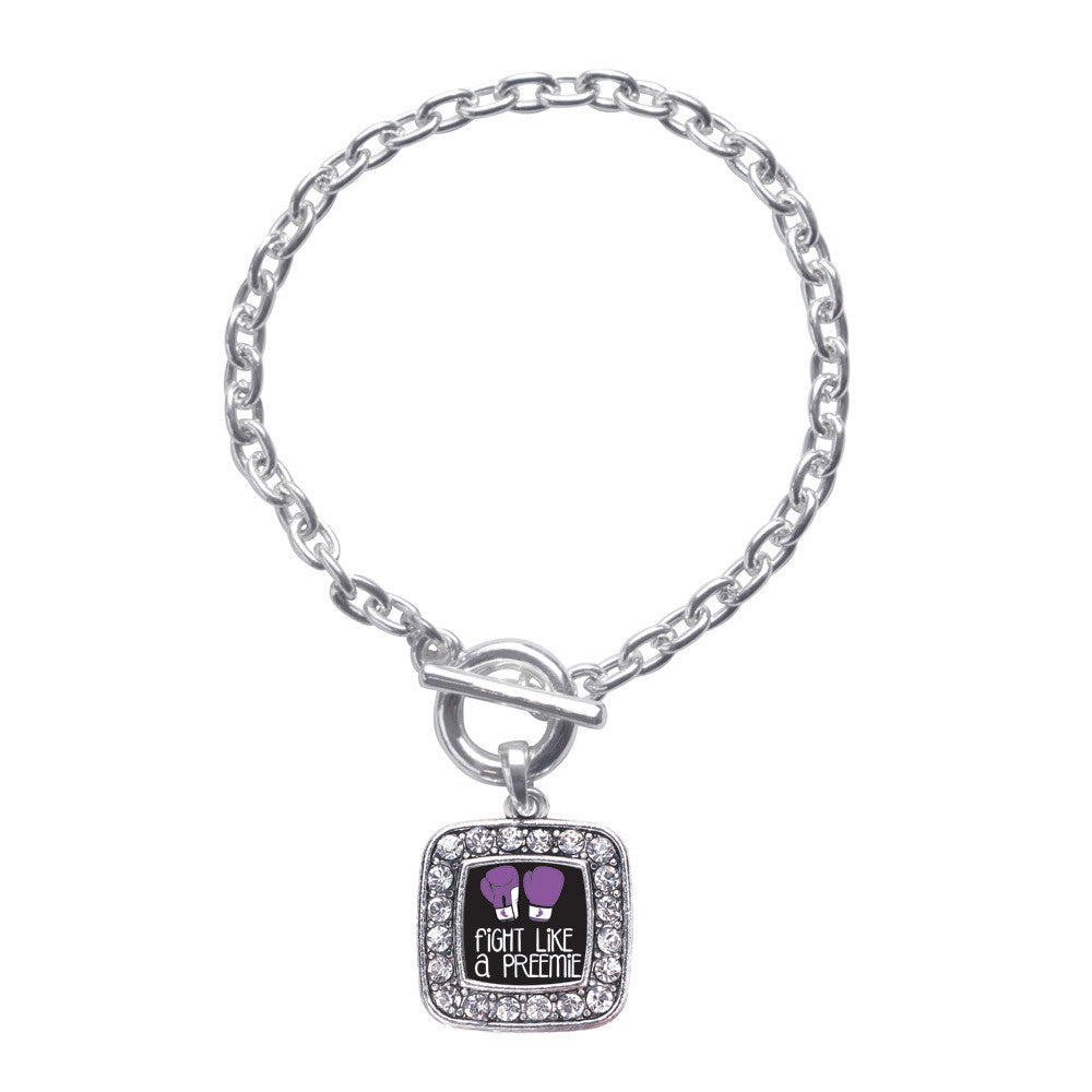Fight Like A Preemie Square Charm