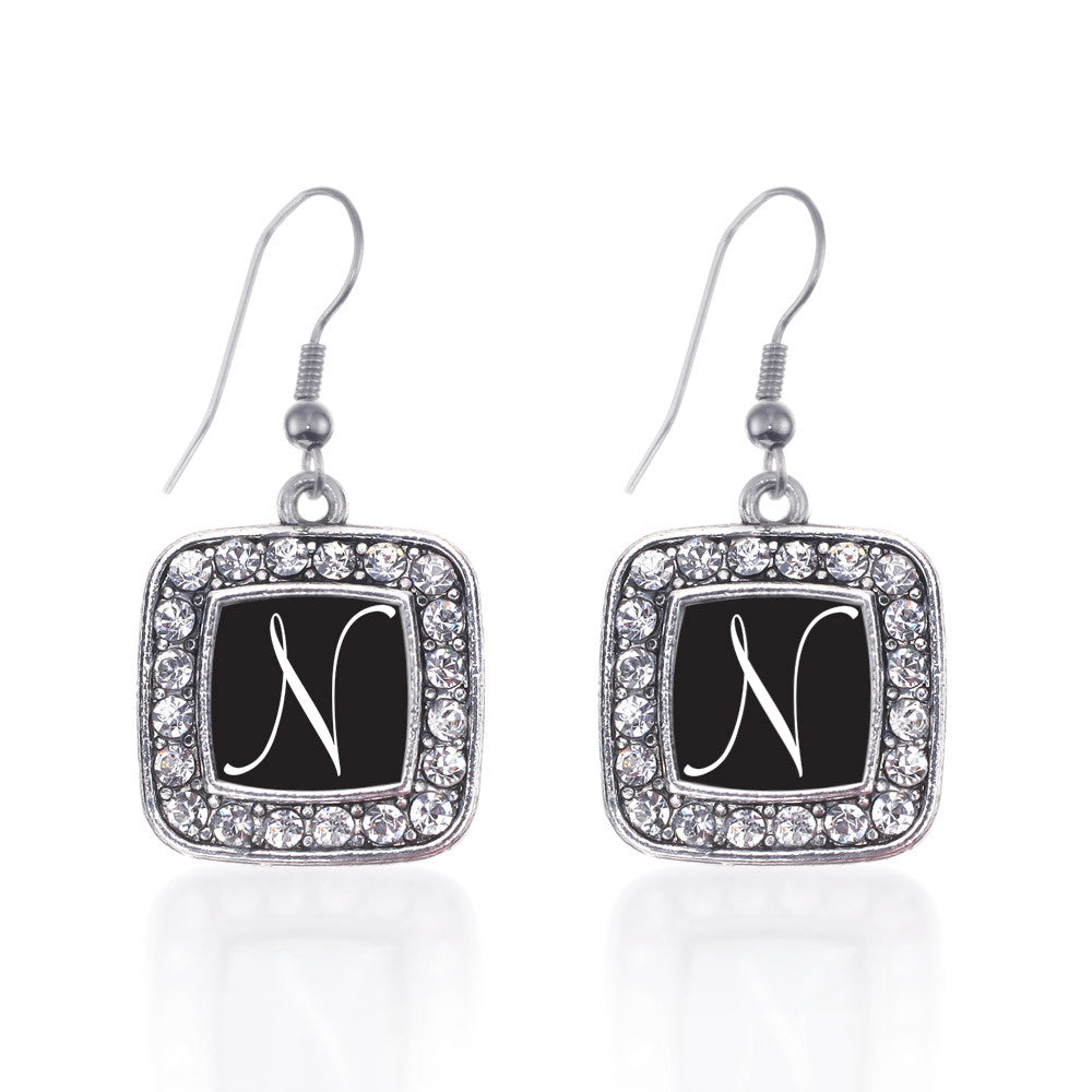 My Script Initials - Letter N Square Charm