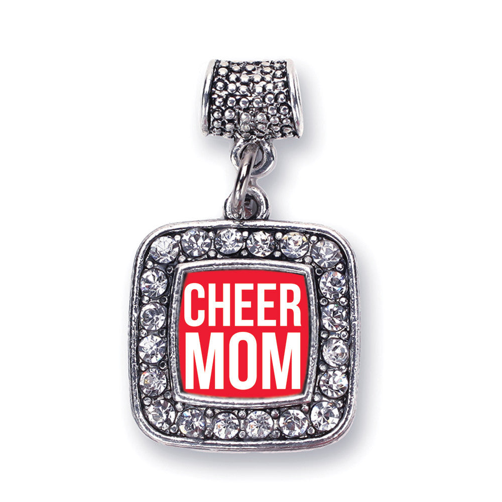 Cheer Mom Square Charm