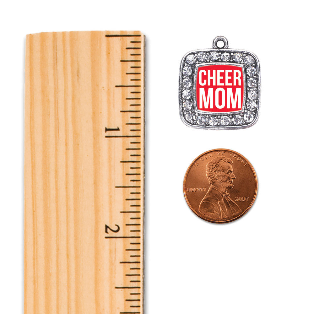 Cheer Mom Square Charm
