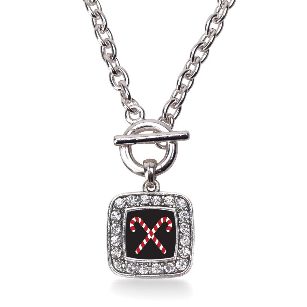 Candy Cane Square Charm