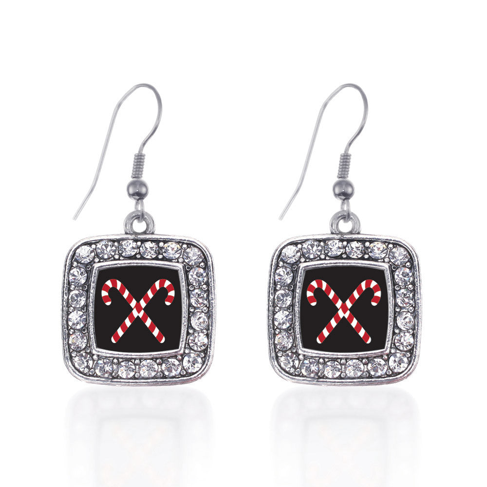 Candy Cane Square Charm