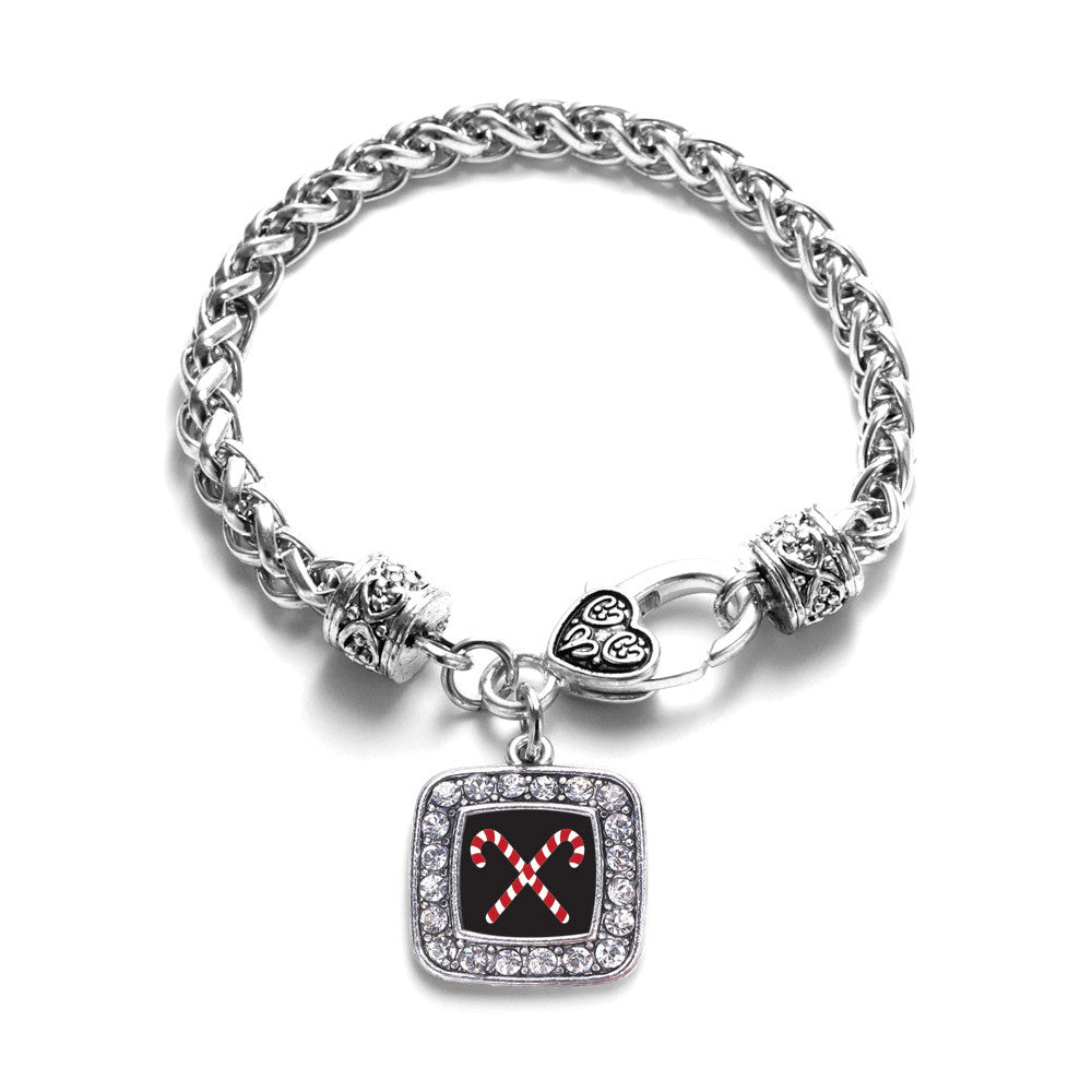 Candy Cane Square Charm