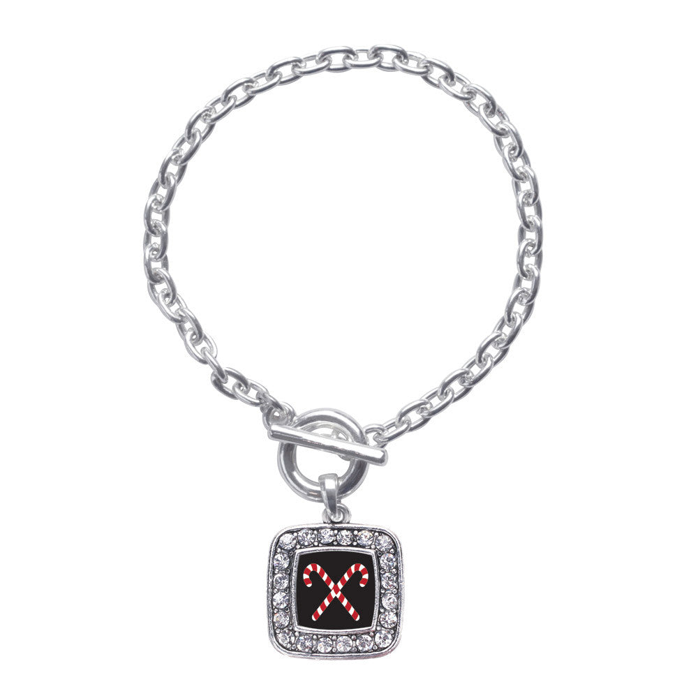 Candy Cane Square Charm