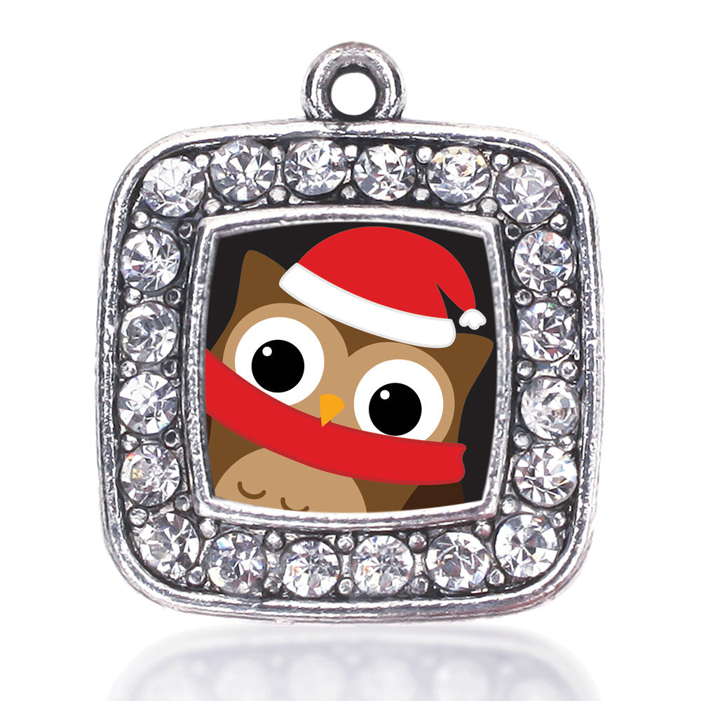 Holiday Hoot Square Charm