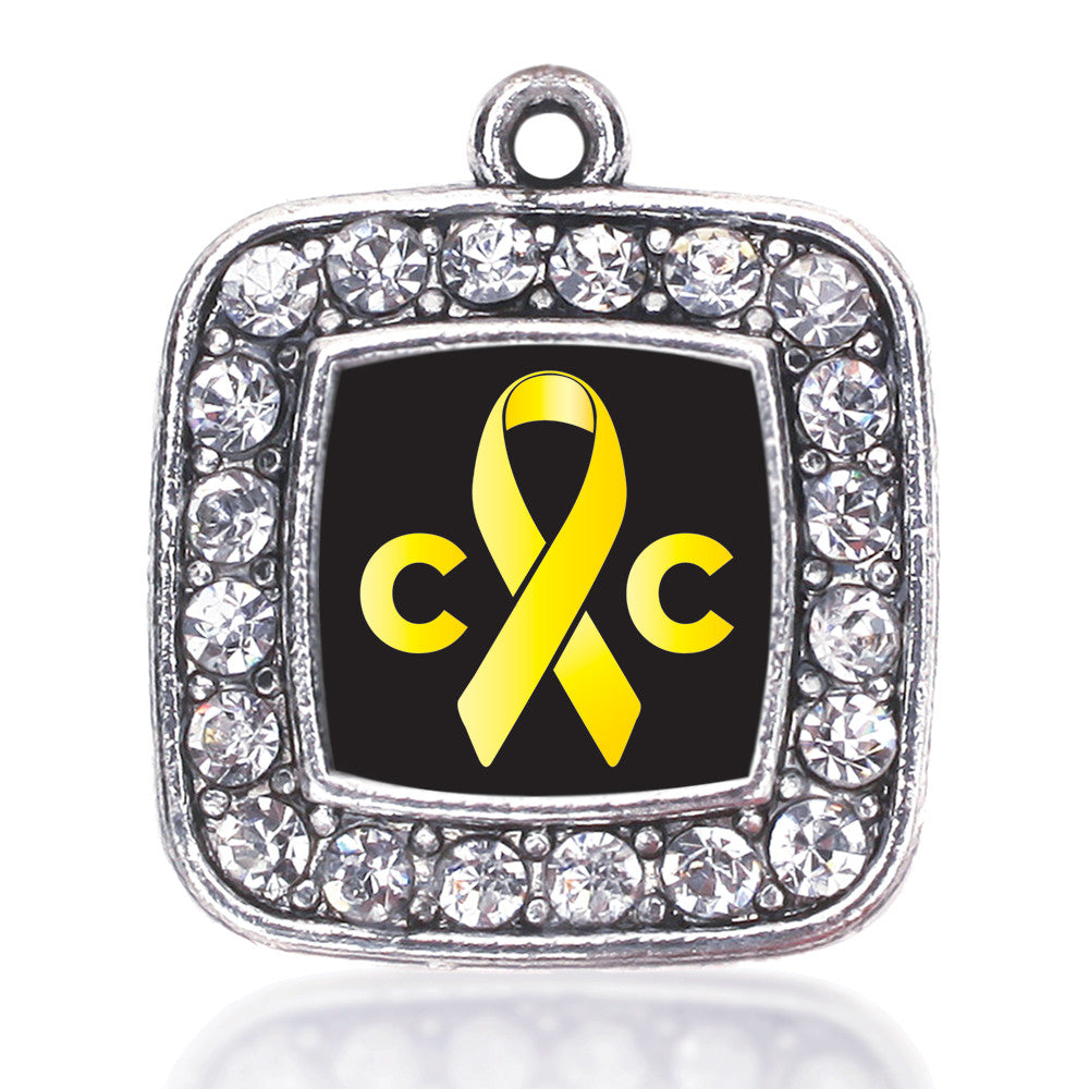 Childhood Cancer Support Square Charm