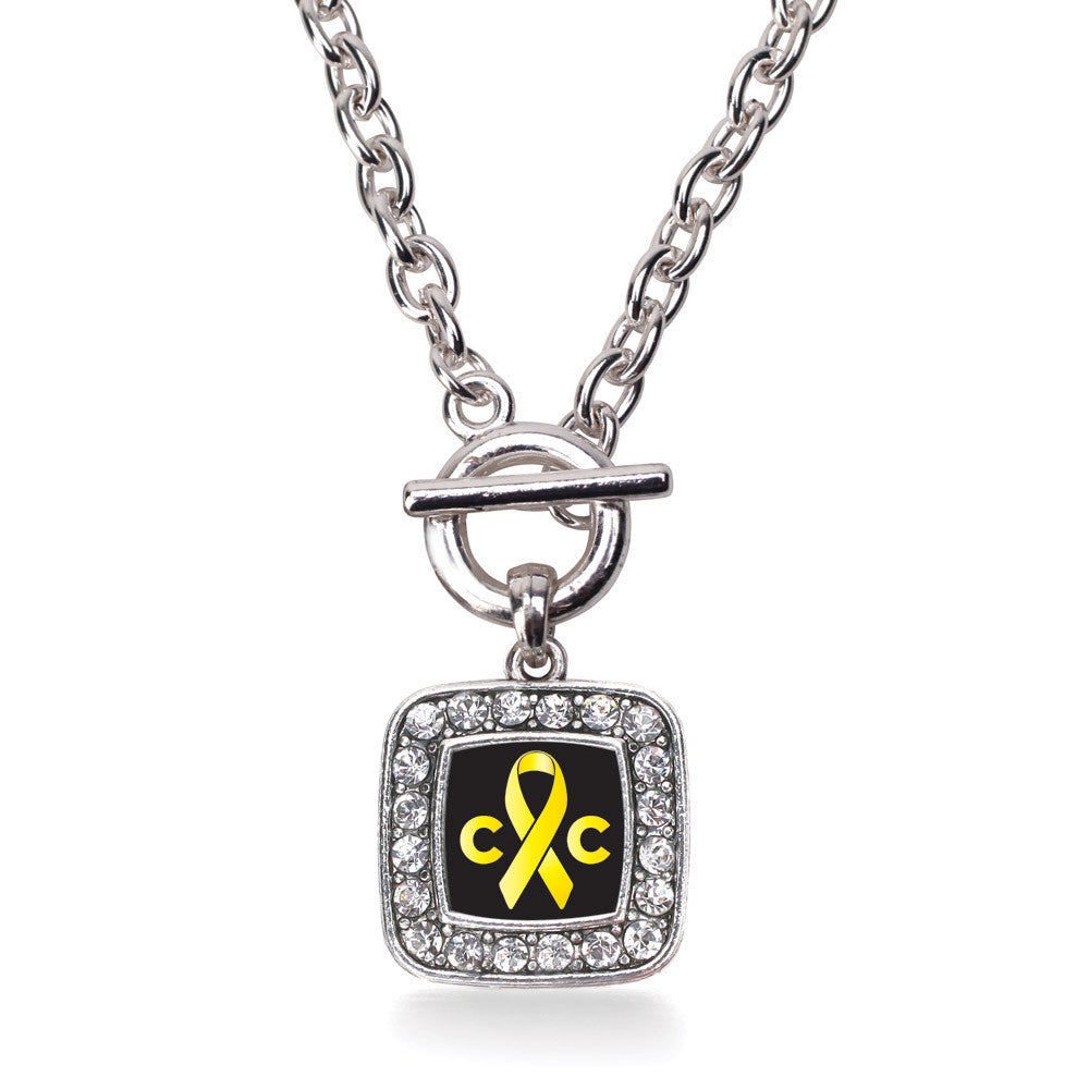 Childhood Cancer Support Square Charm