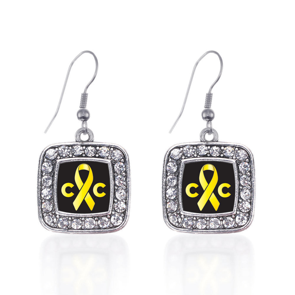 Childhood Cancer Support Square Charm