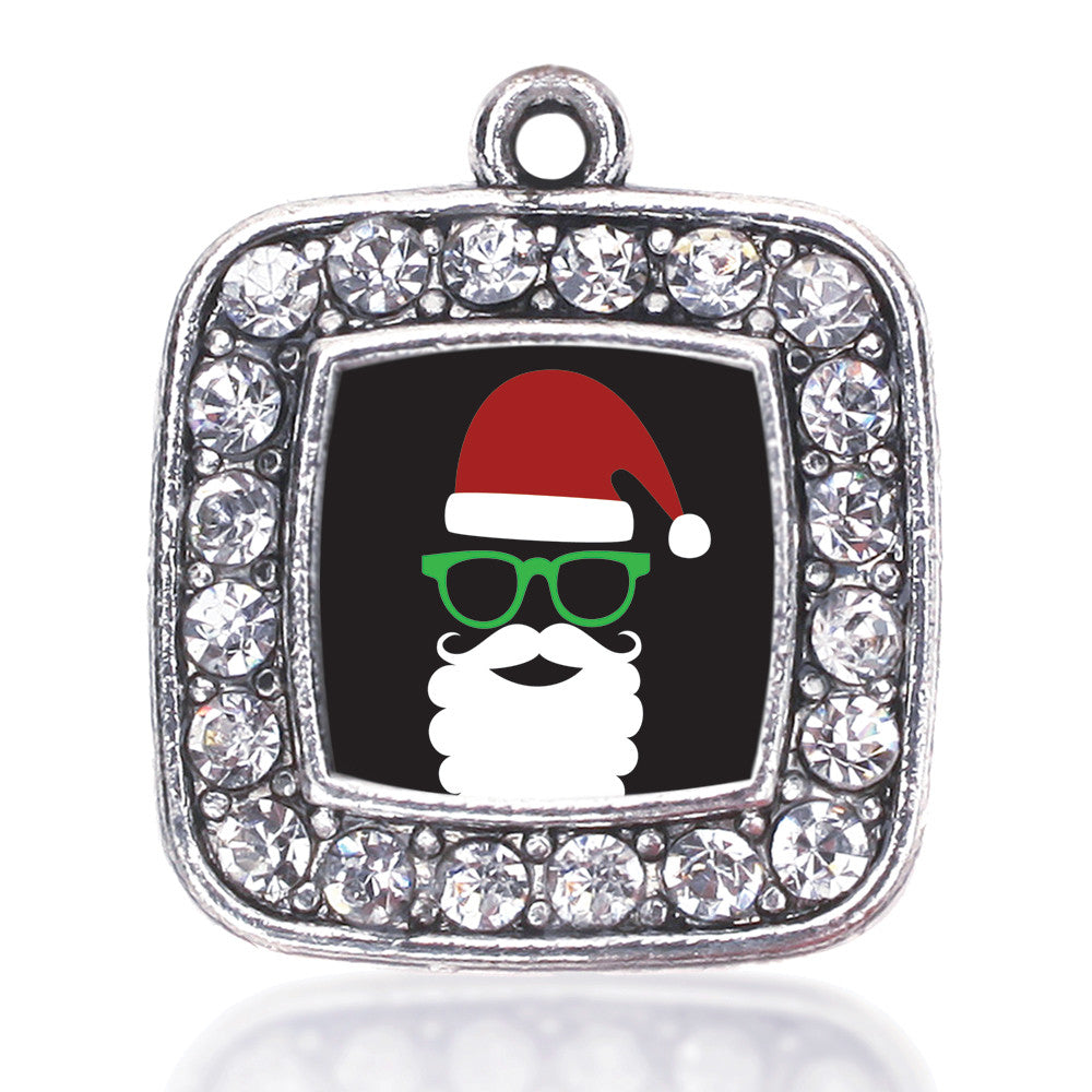 Hipster Santa Square Charm