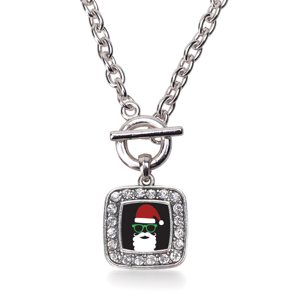 Hipster Santa Square Charm