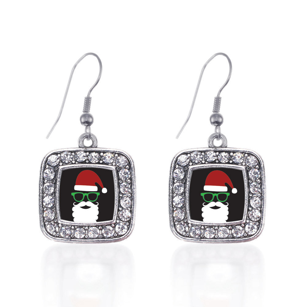 Hipster Santa Square Charm