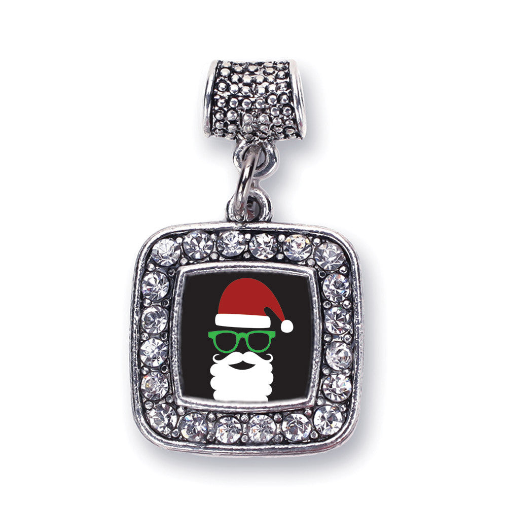 Hipster Santa Square Charm