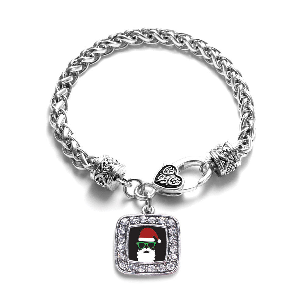 Hipster Santa Square Charm