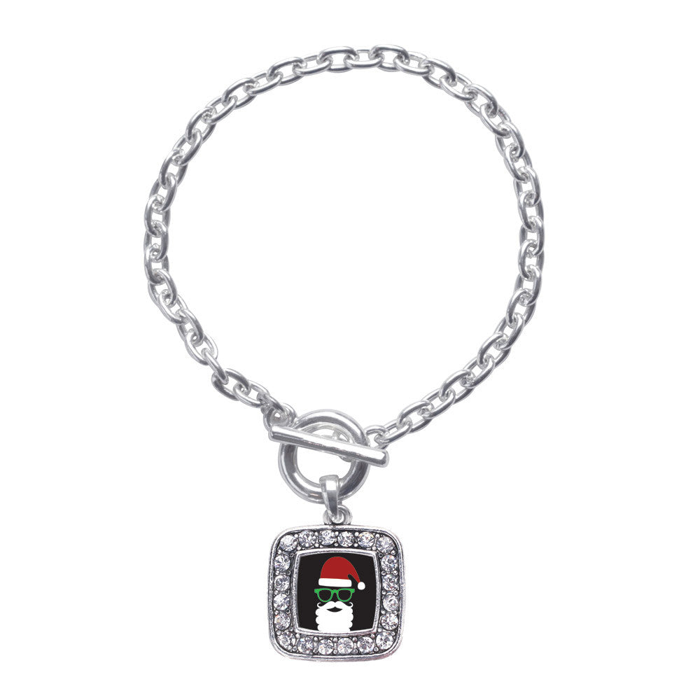 Hipster Santa Square Charm