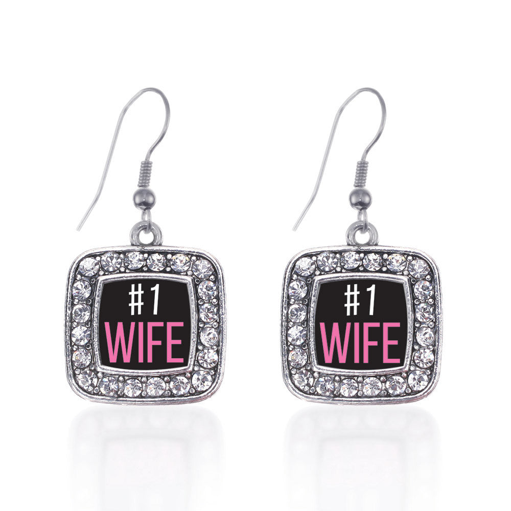 #1 Wife Square Charm