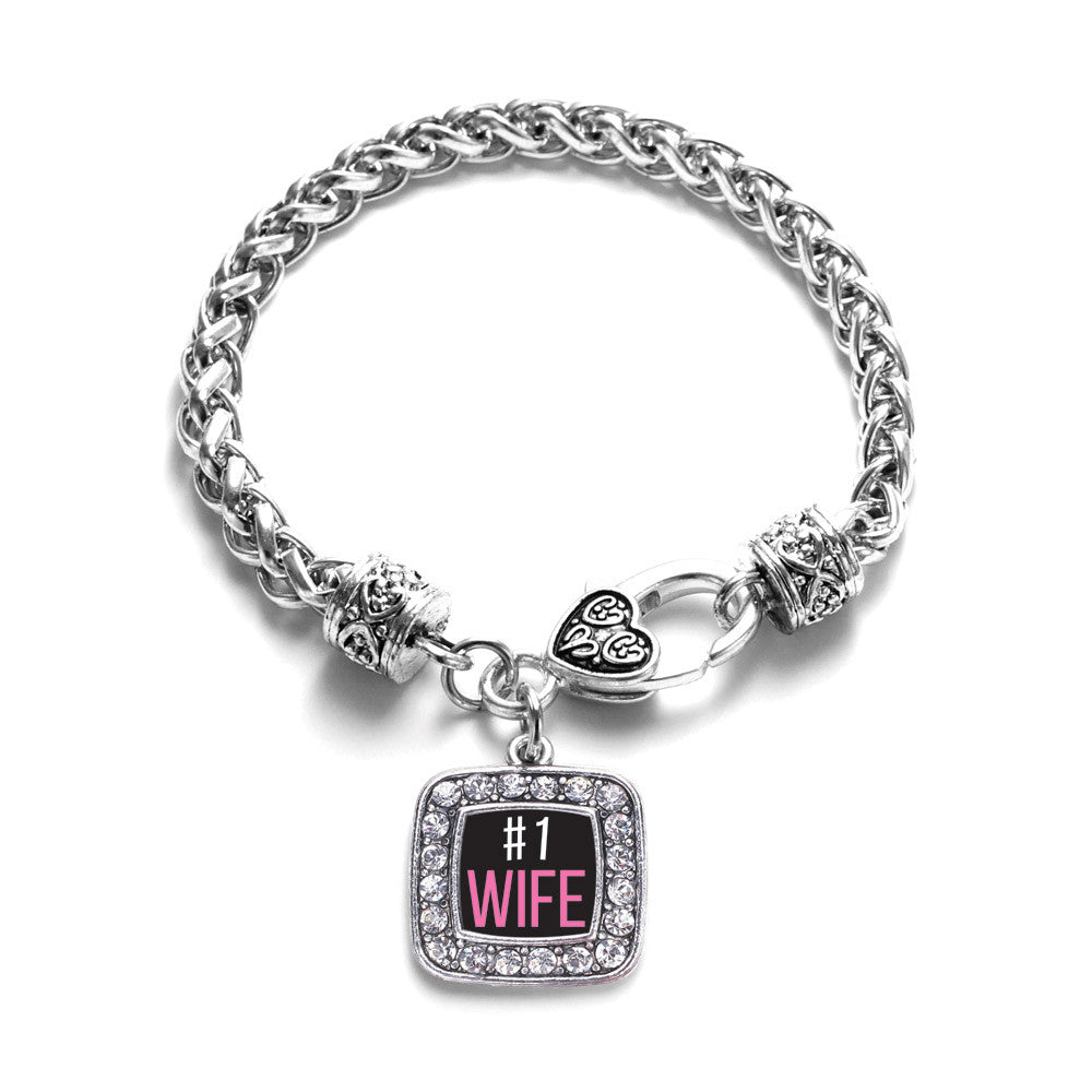 #1 Wife Square Charm