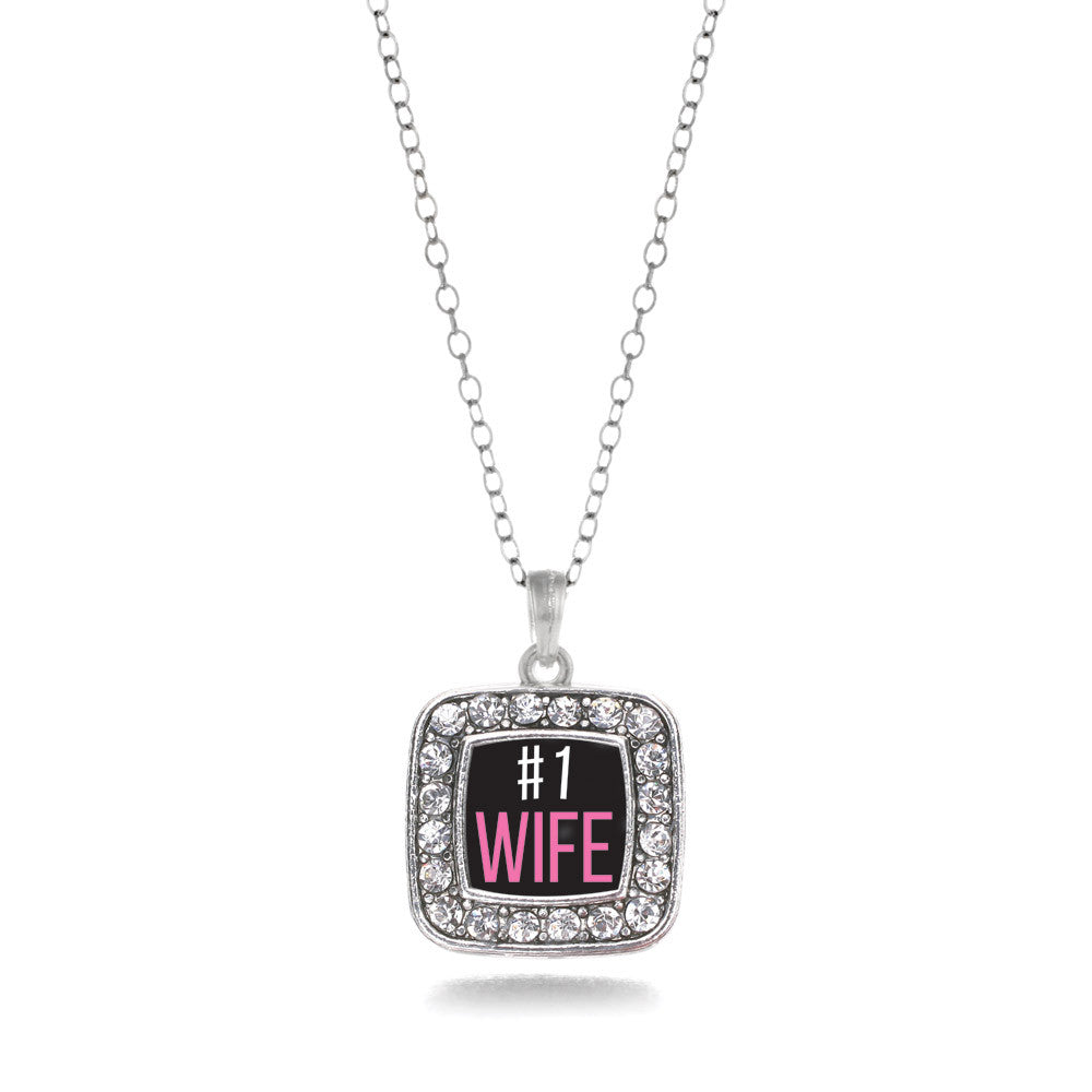 #1 Wife Square Charm