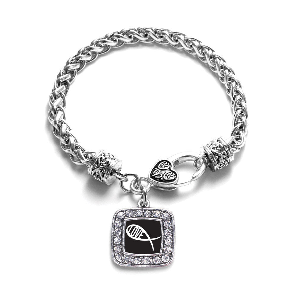 Christian Fish Love Square Charm