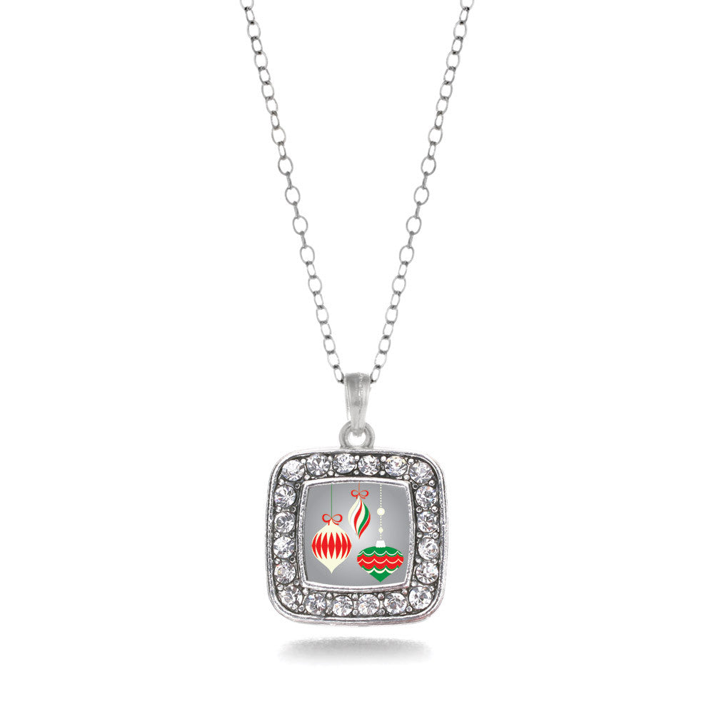 Holiday Ornaments Square Charm