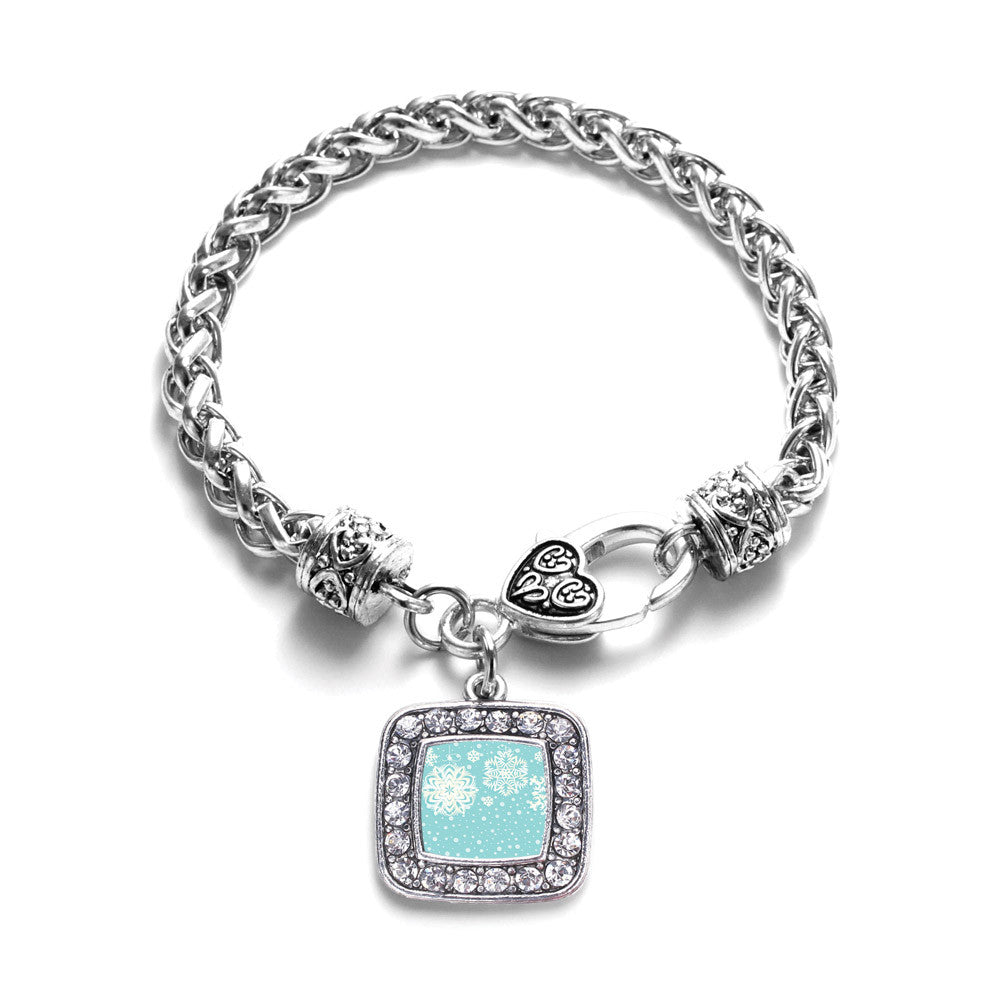 Falling Snowflakes Square Charm