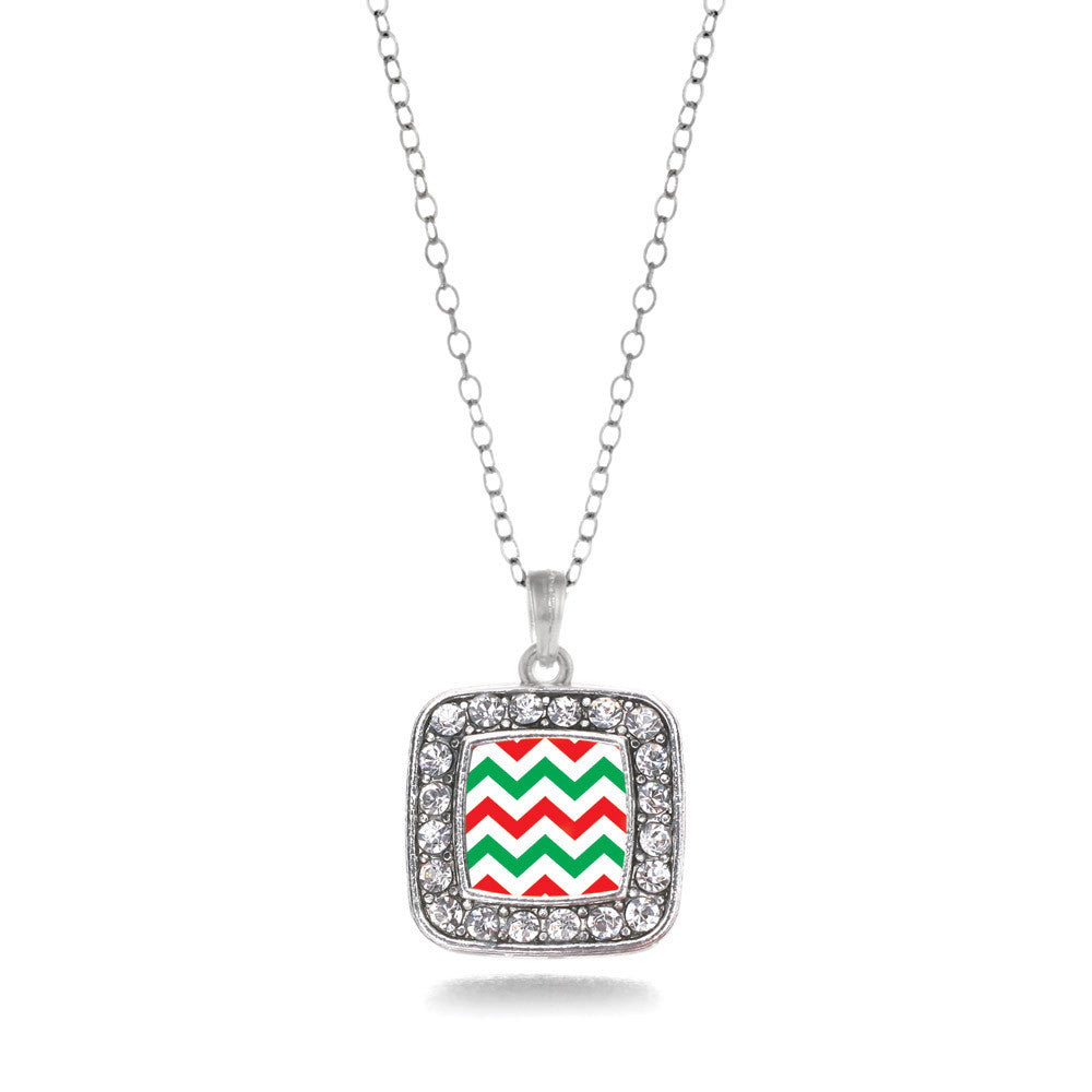 Holiday Chevron Square Charm