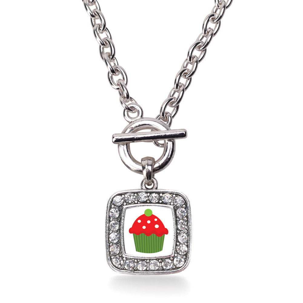 Holiday Cupcake Square Charm