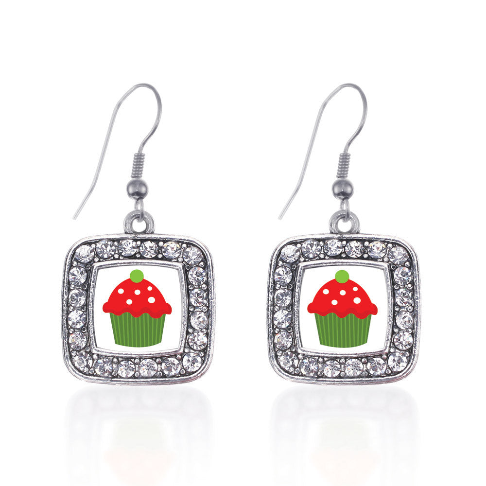 Holiday Cupcake Square Charm