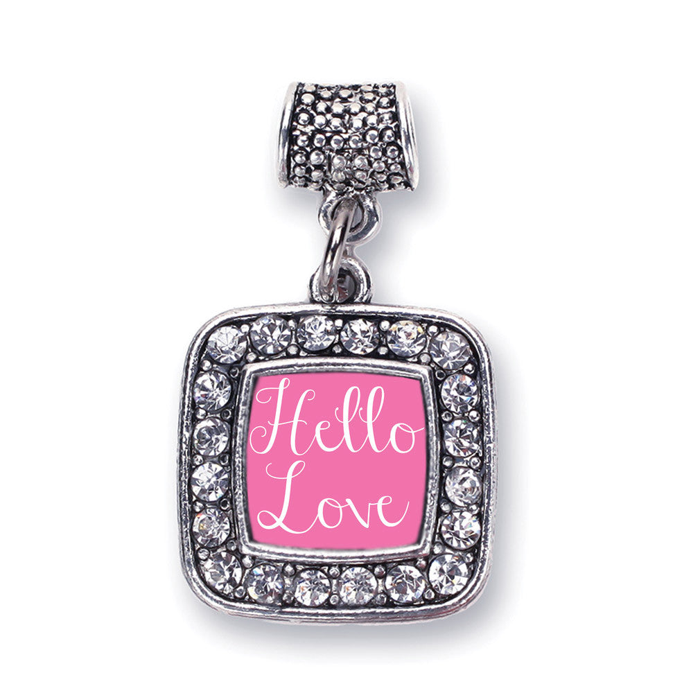 Hello Love Square Charm
