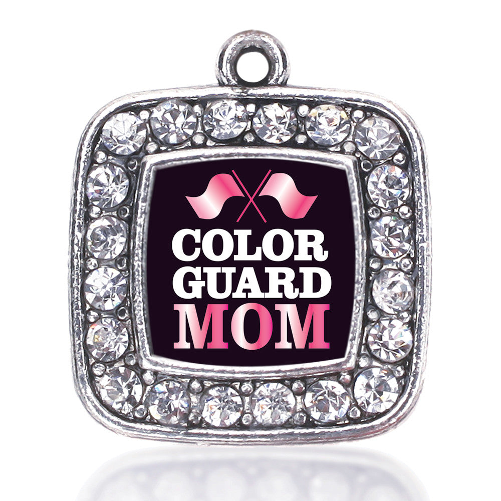 Color Guard Mom Square Charm