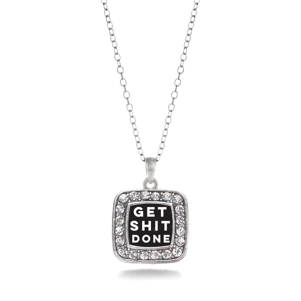 Get Shit Done Square Charm