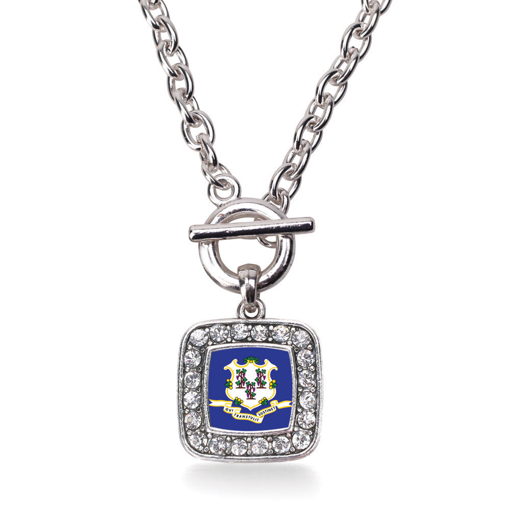 Connecticut Flag Square Charm