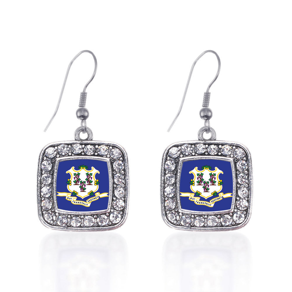 Connecticut Flag Square Charm