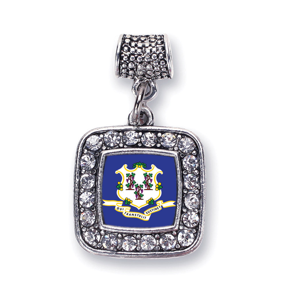 Connecticut Flag Square Charm