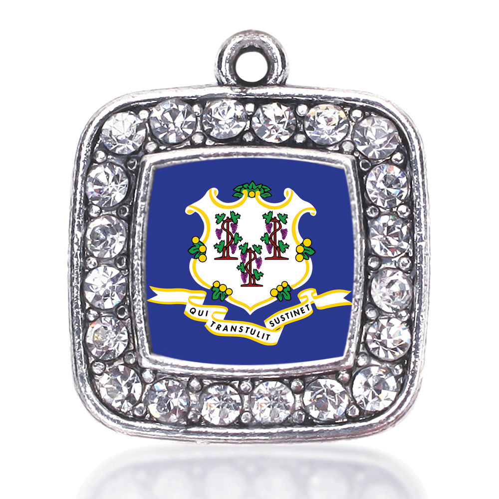 Connecticut Flag Square Charm