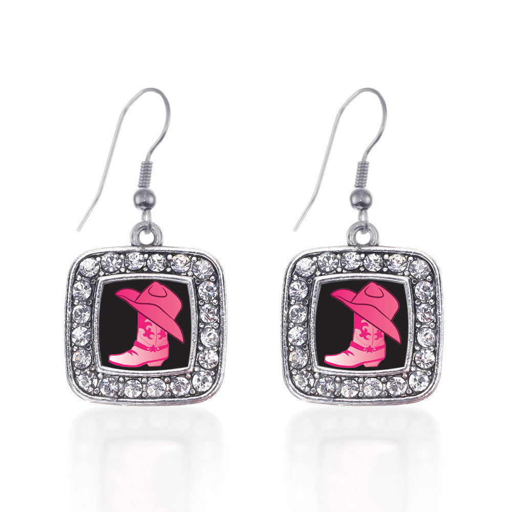 Cowgirl Boot Square Charm