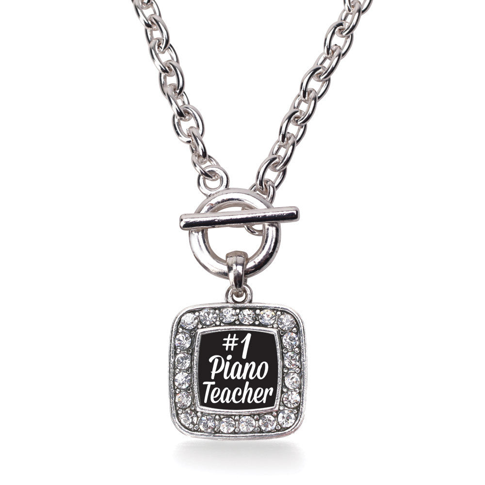 #1 Piano Teacher Square Charm