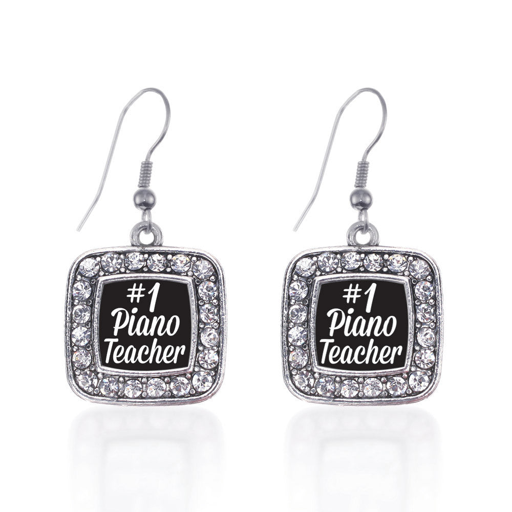 #1 Piano Teacher Square Charm