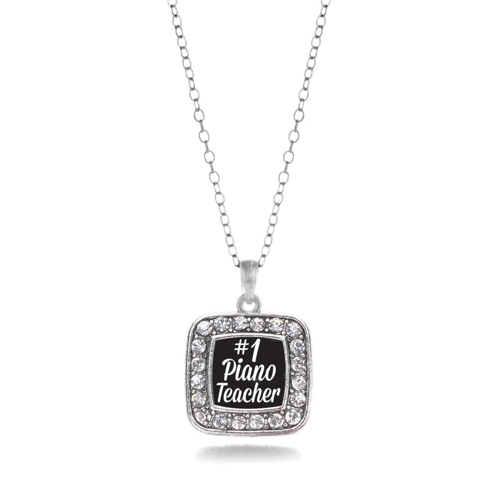 #1 Piano Teacher Square Charm