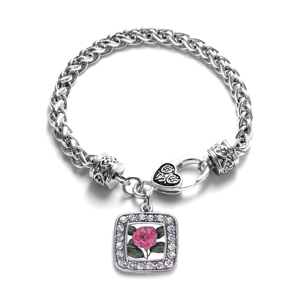 Camelia Flower Square Charm