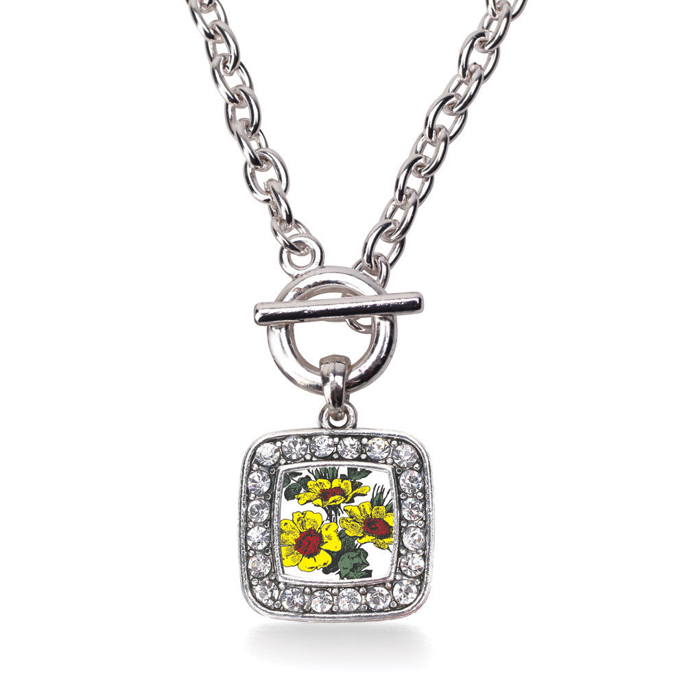 Coreopsis Flower Square Charm