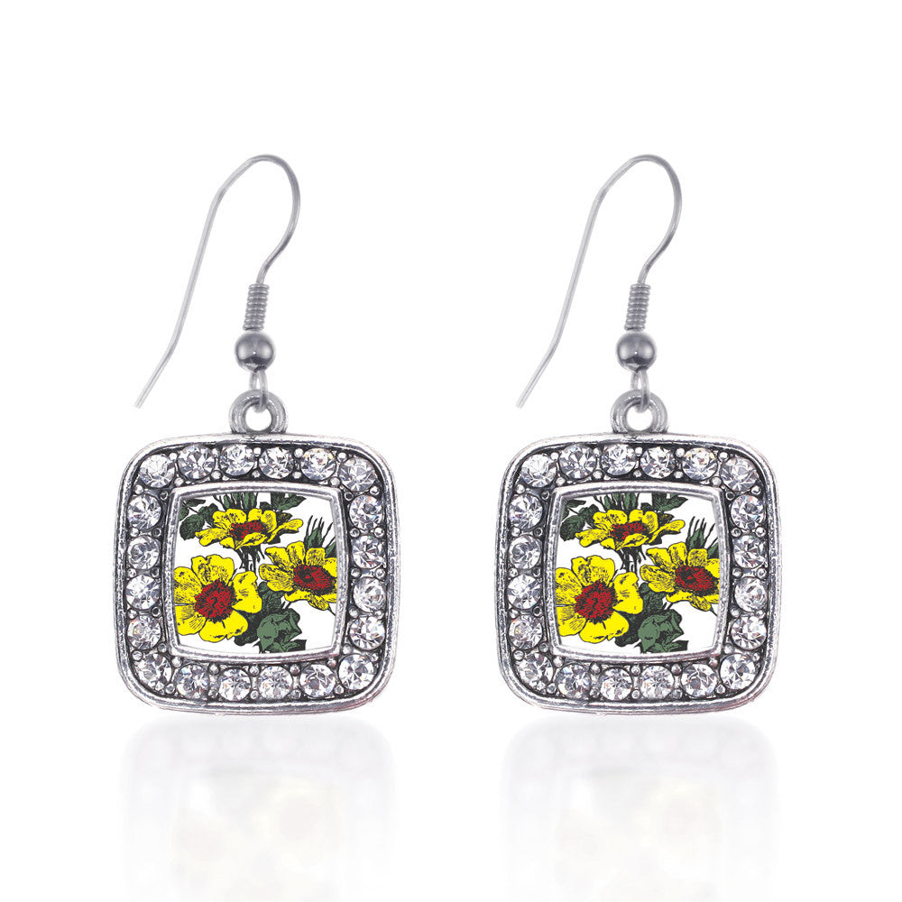 Coreopsis Flower Square Charm
