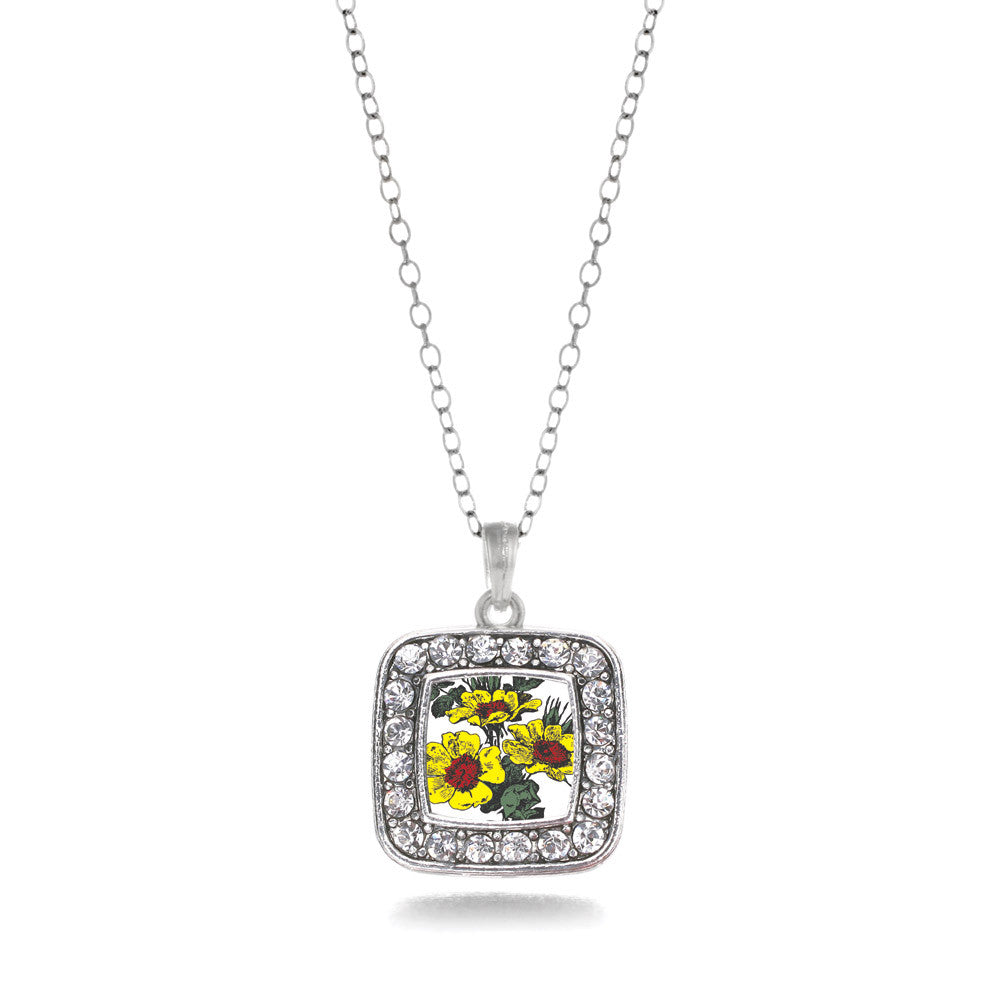 Coreopsis Flower Square Charm